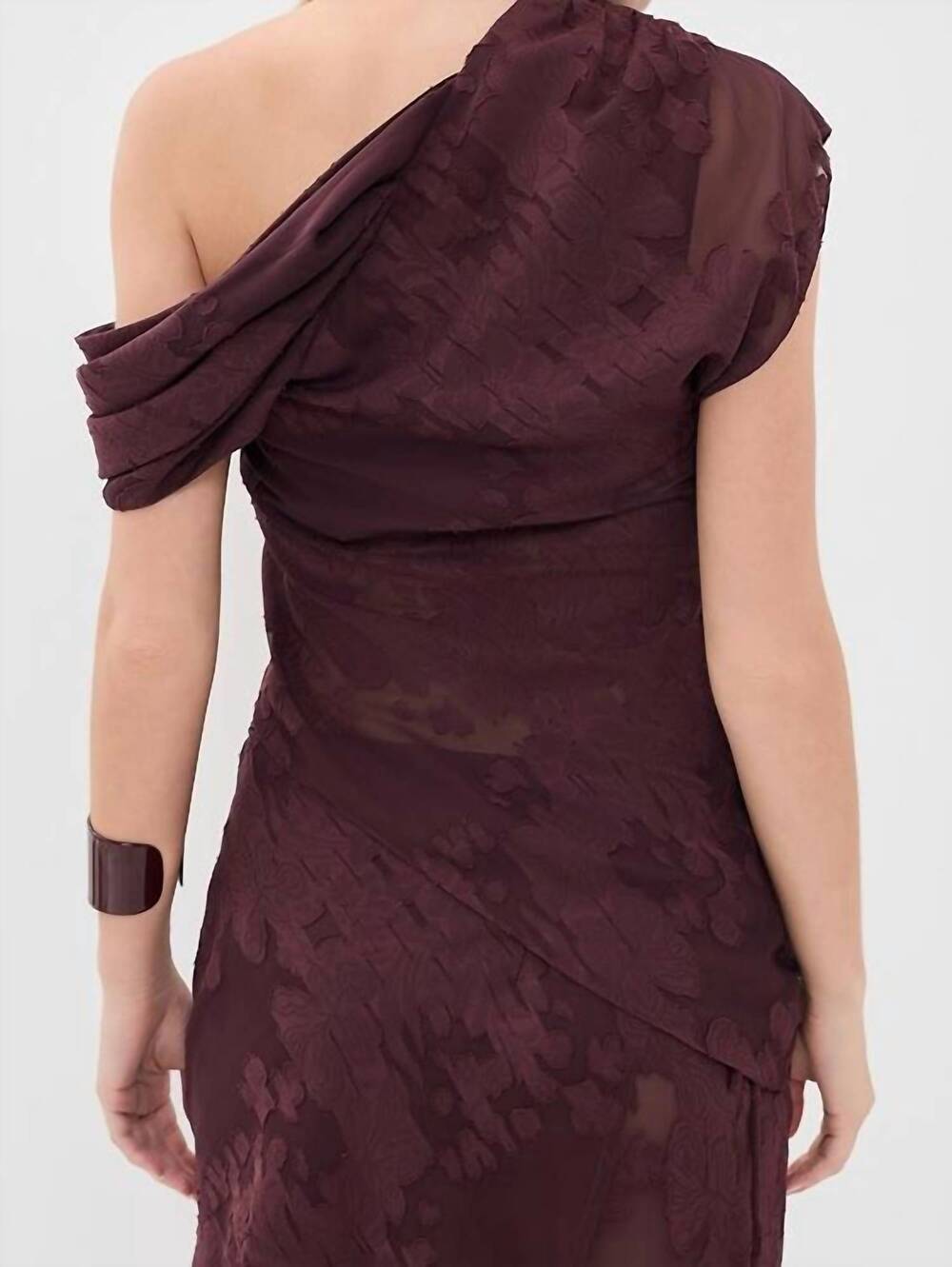 NEW ROAME marcel top in mulberry jacquard - Picture 3 of 3